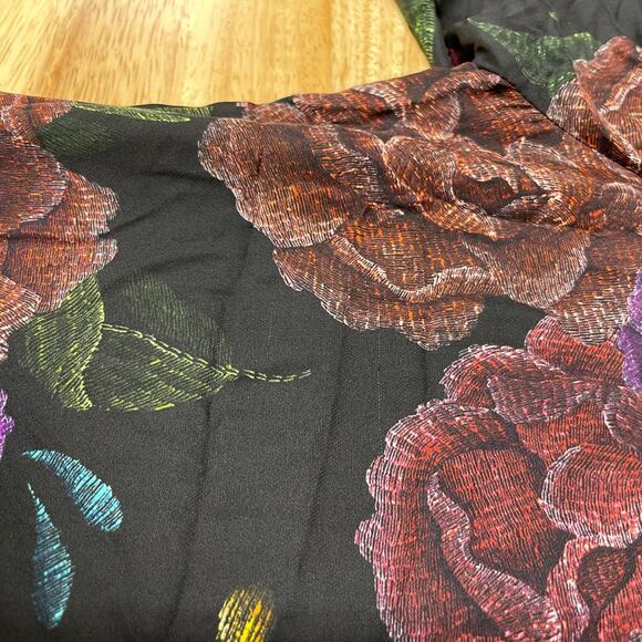 Robert Graham NWOT Silk Brenna Floral Printed Tie-Neck Shift Dress Size S Purple - Picture 11 of 14